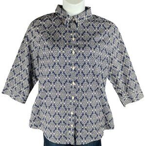 Chicos Top Womens Size 3/XL Office Work Career Capsule Everyday Classic No Iron